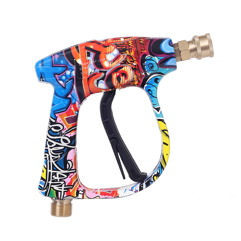 Fábrica directa de lavadora de coches pistola de agua de alta presión núcleo de cobre puro M22 conexión rápida de lavadora de coches doméstica pistola de agua de alta presión