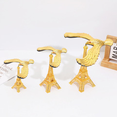 金屬平衡鷹模型懸浮擺件書房酒櫃裝飾品創意工藝品小擺設一件代發