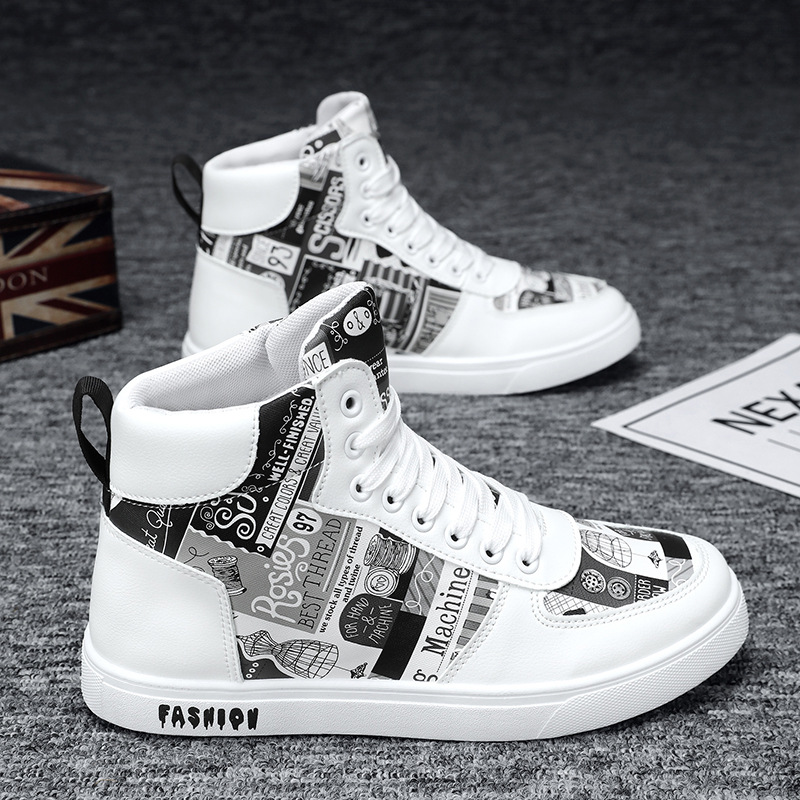 Otoño y invierno nuevos zapatos de hombre de moda coreana zapatos de skate casuales de entrenamiento para hombres zapatos deportivos retro de alta mar