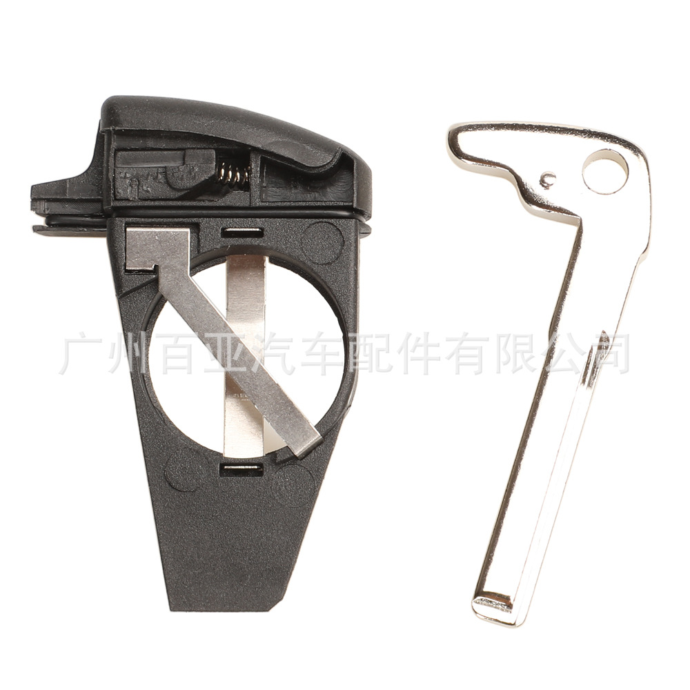 Suitable for Mercedes-Benz 2-key 3-key 4-key black card remote control car key shell with battery holder small key without standard