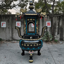 室外寺院铸铁焚经炉烧纸炉大香炉元宝炉宗祠堂化宝炉化钱炉烧金炉