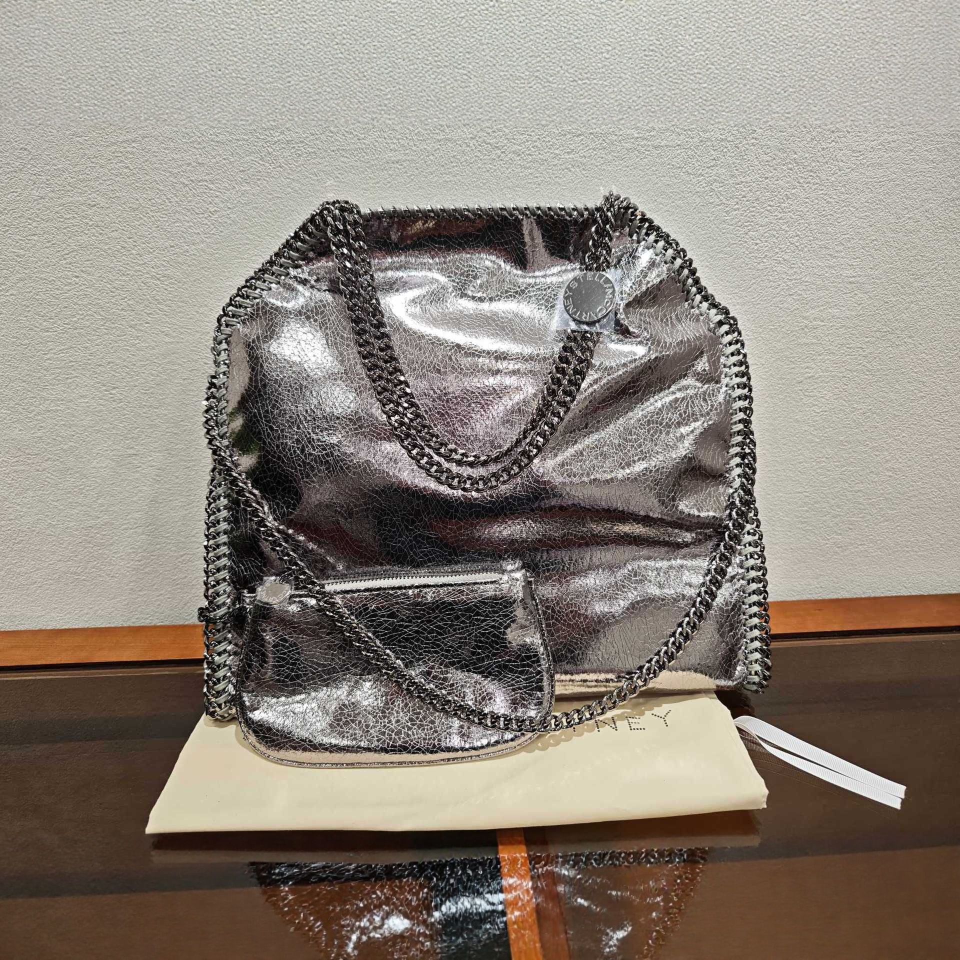 2025购物袋三条链min链条女包多功能用女式单肩包单肩斜挎包轻奢