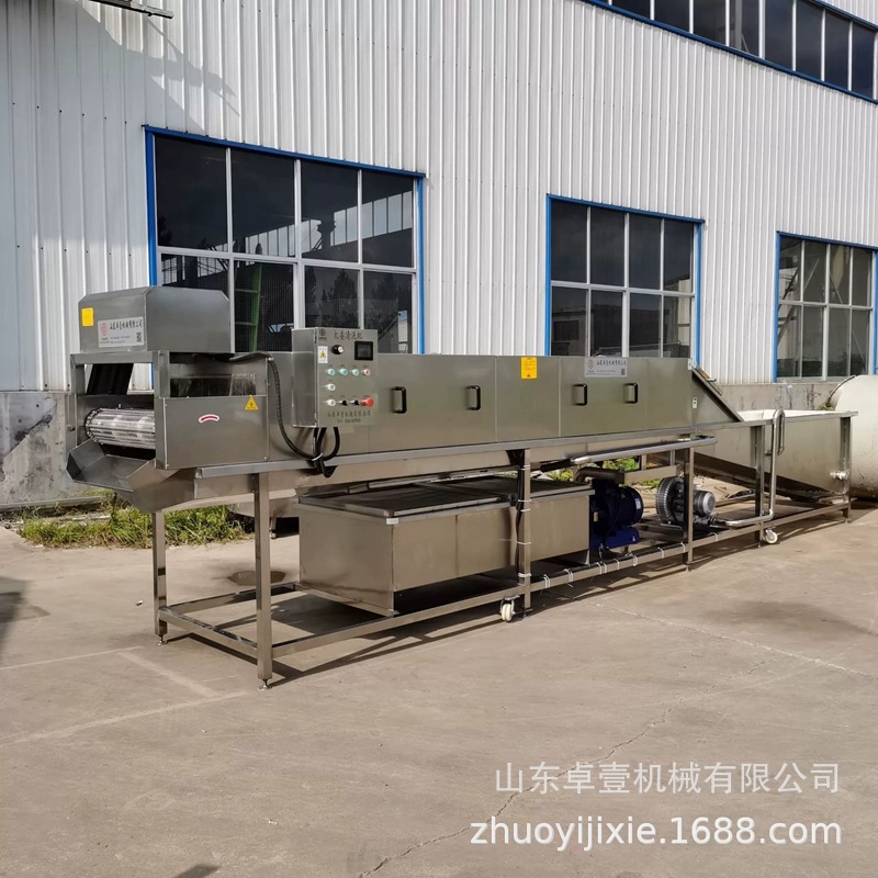 全自动大姜清洗机  大姜粽叶生蚝商用毛辊清洗机 山药土豆去皮机