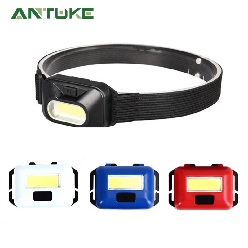 Мини COB AA маленькая фара LED Открытый Кемпинг пеший Туризм Ночная езда Рыбалка Фара пластиковая головка со светом