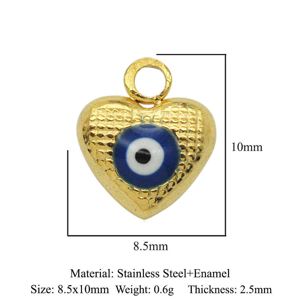 1 Piece Stainless Steel Enamel Plating Pendant display picture 45