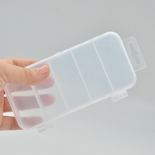 Manufacturer wholesale five-compartment hook box accessories storage box mini plastic box set storage box Lure bait box