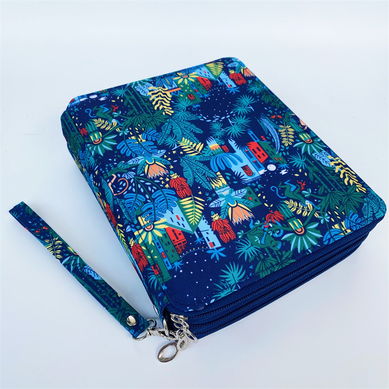 Estuche de lápices para estudiantes de gran capacidad 2024, 120 agujeros, suministros de pintura artística, bolsa de almacenamiento de lápices multifuncional