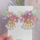 Hanfu Headwear for Girls and Children Chinese Style Walking Tassel Hairpin for Girls Super Fairy Princess Ancient Costume Flower Hairpin Headwear