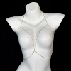 Water drop body chain (gold)