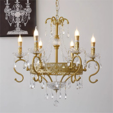 新款蜡烛吊灯美式复古吊灯客厅灯法式复古吊灯具客厅卧室餐厅吊灯