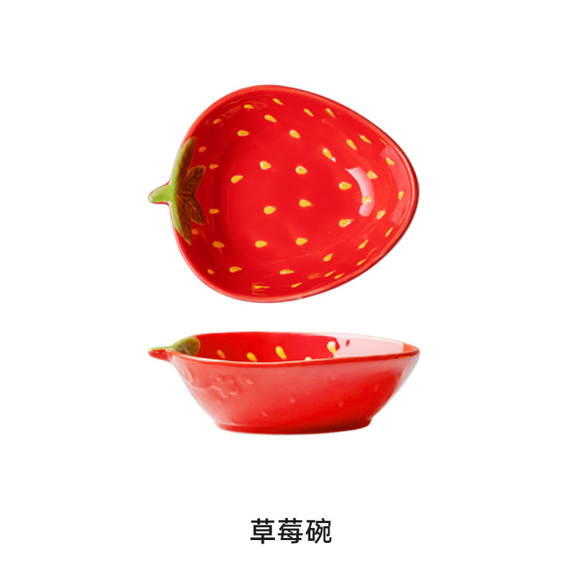 Frutas y verduras de cerámica creativas caseras platos de inmersión condimentos bocadillos de frutas y verduras