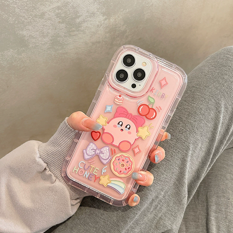 Чехол для телефона (Apple) совместимый с iPhone 6–17, прозрачная фоторамка‑воздушник с мультяшным декором