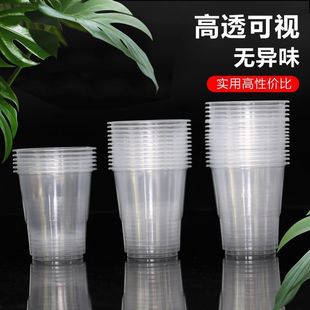 Disposable Cup Thickened Food Grade Aviation Cup Household Transparent Cup Tea Cup Thickened Whole Box Wholesale Commercial Cup