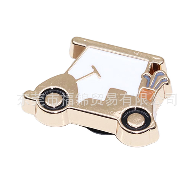 Nuevos accesorios de zapatos de hormigón, botones de zapatos de fruta metálica, accesorios de zapatos de flores del centro comercial