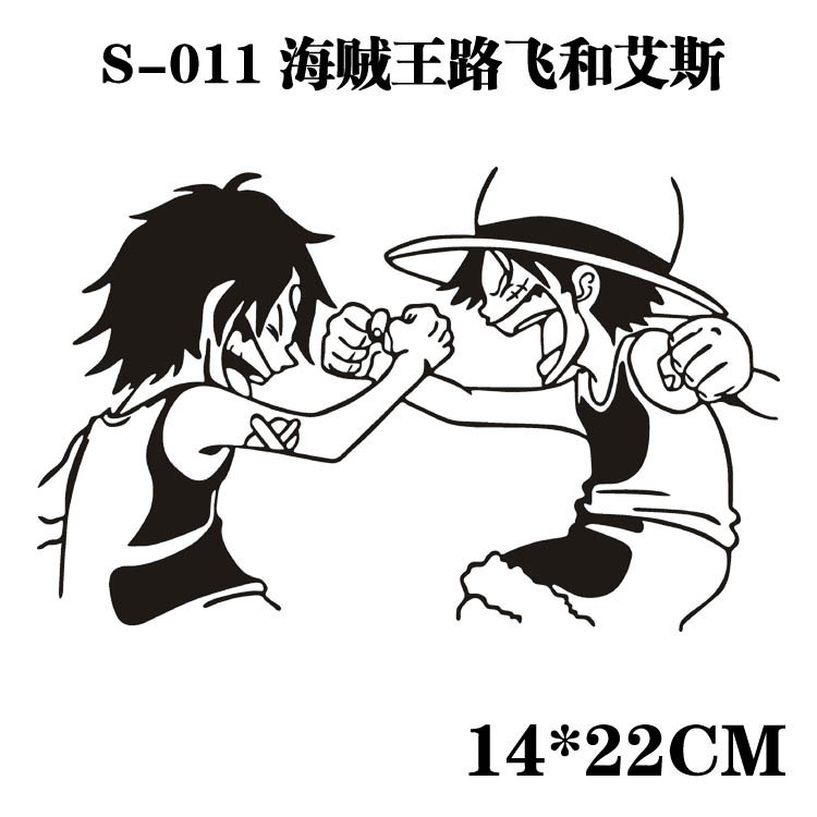 反射海賊王シールカバー傷シール漫画個性お笑い装飾電気自動車車体シール|undefined