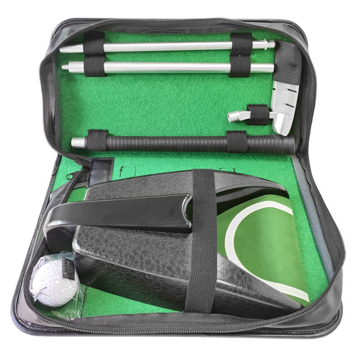 Cross-border portable PU leather handbag storage golf electric ball returner putter set