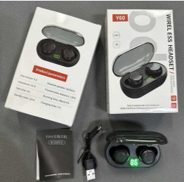 Modelo privado explosivo transfronterizo YD03 M90 F9-5C M25 E7S Pantalla digital táctil TWS 5.4 Auriculares Bluetooth F9
