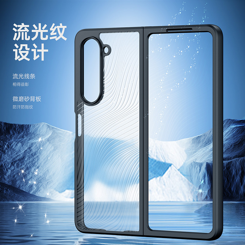 卸売に適したサムスン ZFlip 30% off スタックスクリーン携帯電話ケース ZFold7/6 保護バックシェル透明落下防止ケース|undefined
