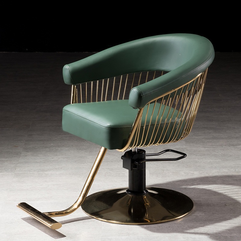 Fábrica directa silla de peluquería silla de peluquería silla de corte de pelo silla de acero rojo silla de cabello image 8