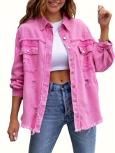 O 37868 Casual Denim Jacket Women ����ţ������ ŷ������羳