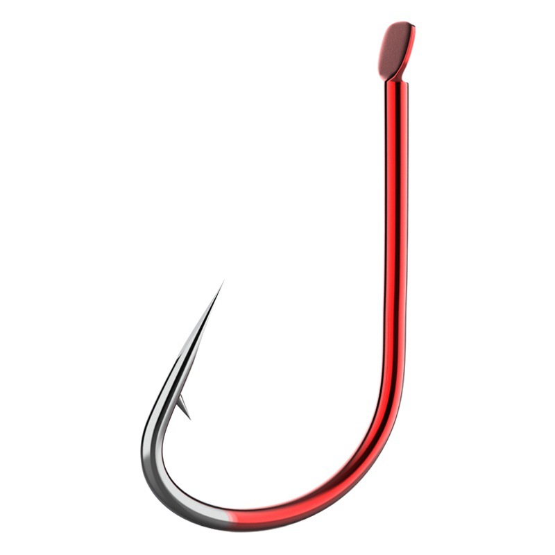 Huan Sheng Genuine Izu Fish Hook Crooked Mouth Bulk Japanese Imported Barbed Flat Fishing Hook Fish Hook Fishing Gear Supplies