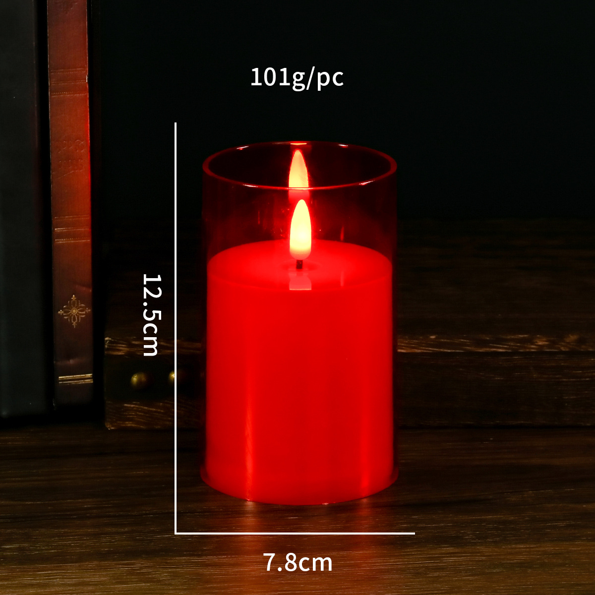 Lámpara de Vela Electrónica de Acrílico Sin Humo con Control Remoto para Propuesta de Matrimonio y Fiestas