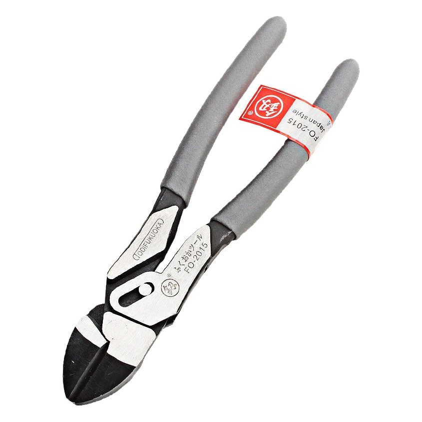 Fukuoka herramientas FO-2015 diagonal alicates/Tijeras eléctricas electrónicas alicates de corte de alambre de acero industrial alicates diagonales de 8 pulgadas de boca cruzada