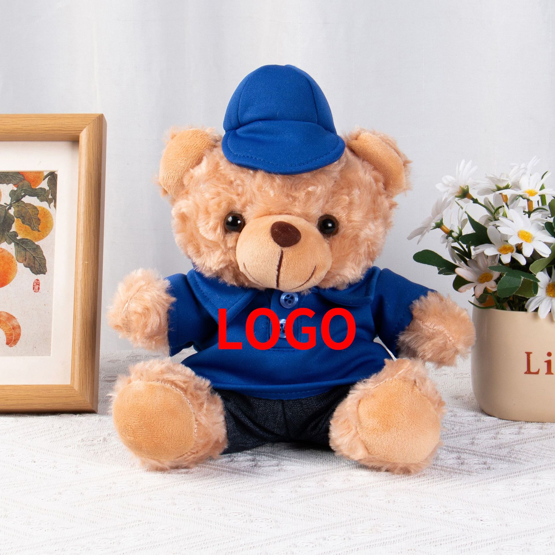 Auto 4S tienda juguetes de peluche regalo Teddy Bear se puede imprimir logotipo de coche Teddy Bear regalo para niños y niñas