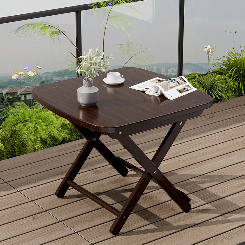Folding Table Simple Small Apartment Home Round Table Rental House Outdoor Stall Square Table Small Table Dining Table Starting from One Piece