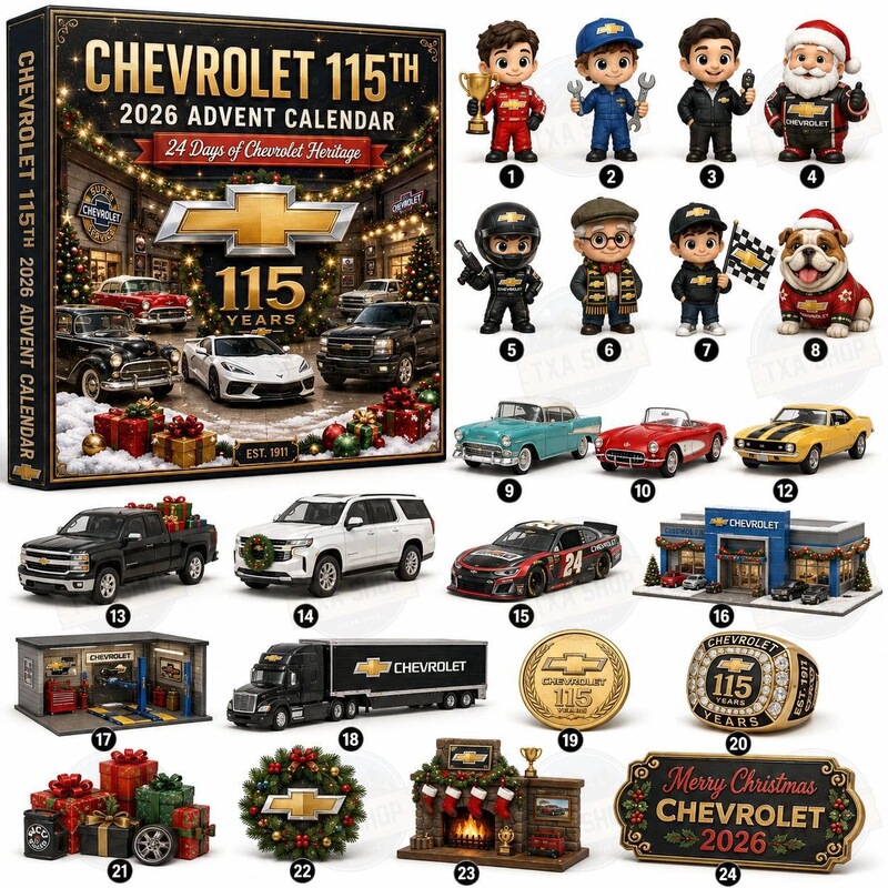 Cross-border 2026 Anniversary Series Chevrolet Anniv Advent Calendar Blind Box S