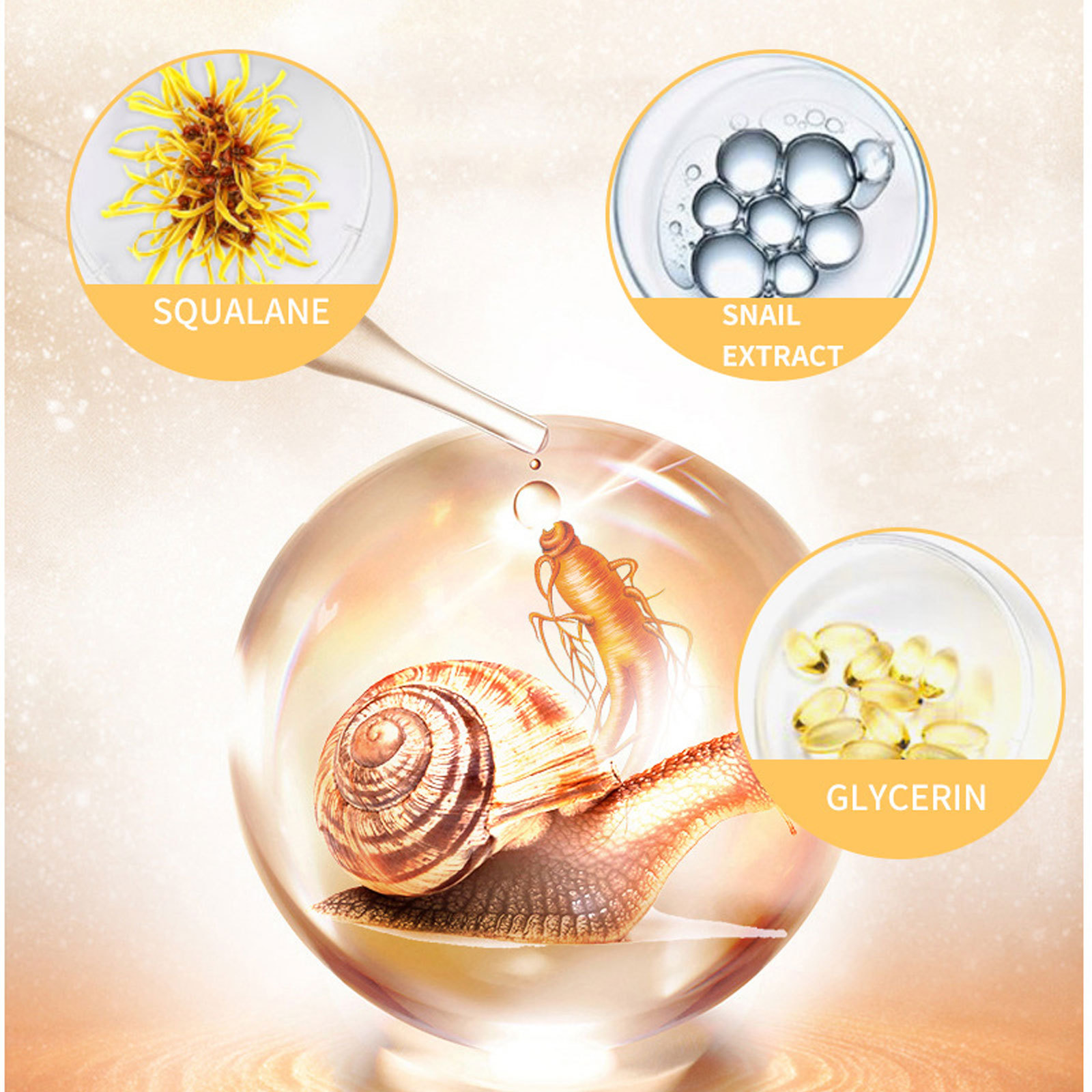 Escargot imperméable, BUPY résistant à la sueur, résistant aux UV, rafraîchissant, crème pour le visage non grasse, crème essence hydratante_voghion.com