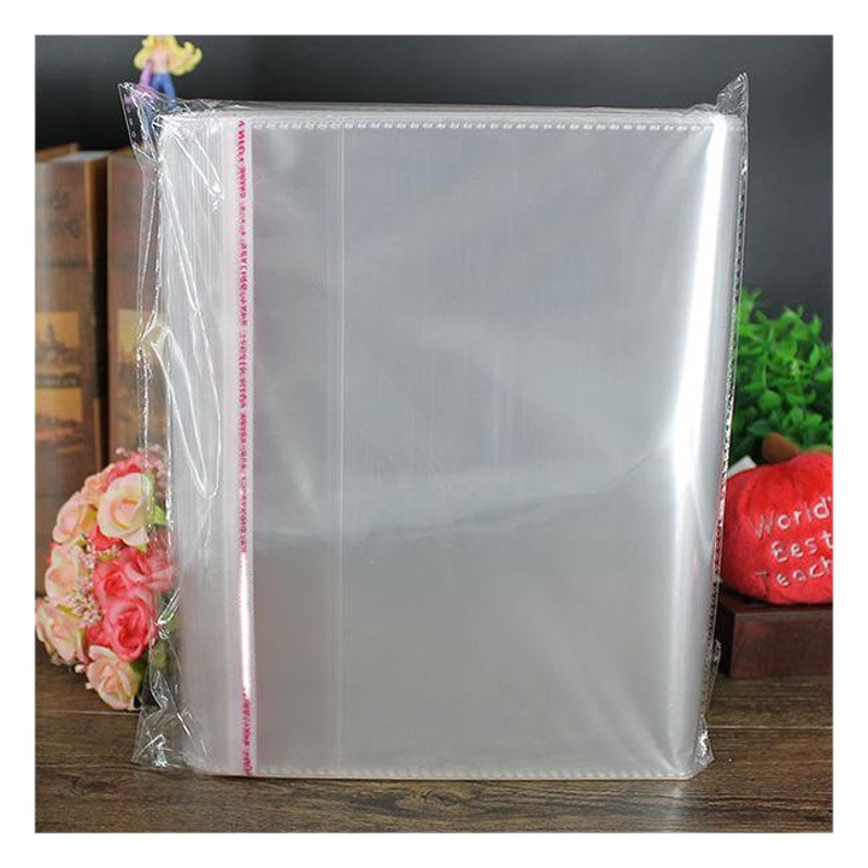 En stock OPP bolsa venta al por mayor fábrica autoadhesiva bolsa de plástico bolsa de ropa de sellado bolsa de embalaje transparente