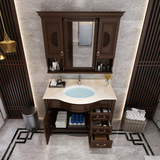 Новый китайский стиль ванная комната Комбинация общая сплошная посадка