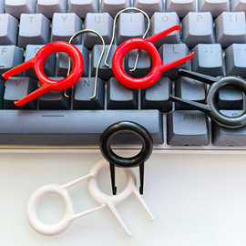 拔键器拔轴器机械键盘键帽拆卸工具不锈钢金属拆取键帽启键器配件