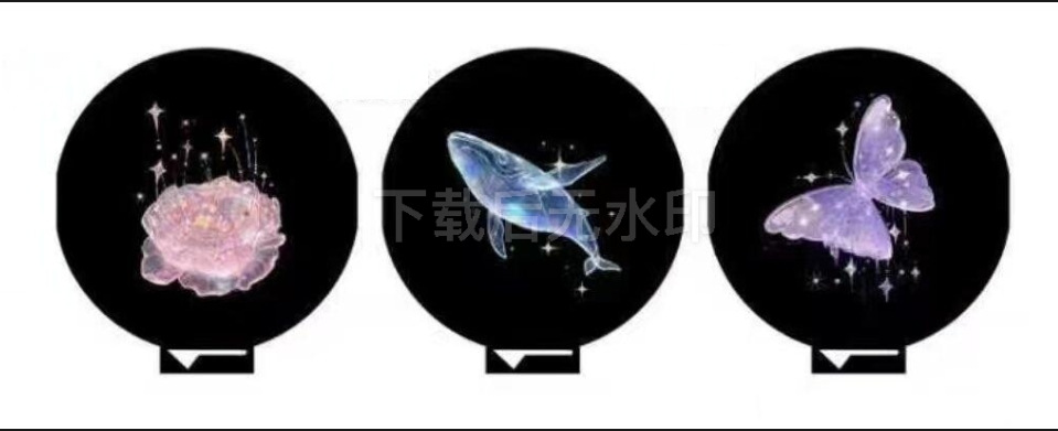 Lámpara nocturna explosiva de proyección de estrellas del automóvil dormitorio creativo LED luz de luna de proyección de logotipo red luz de fondo roja