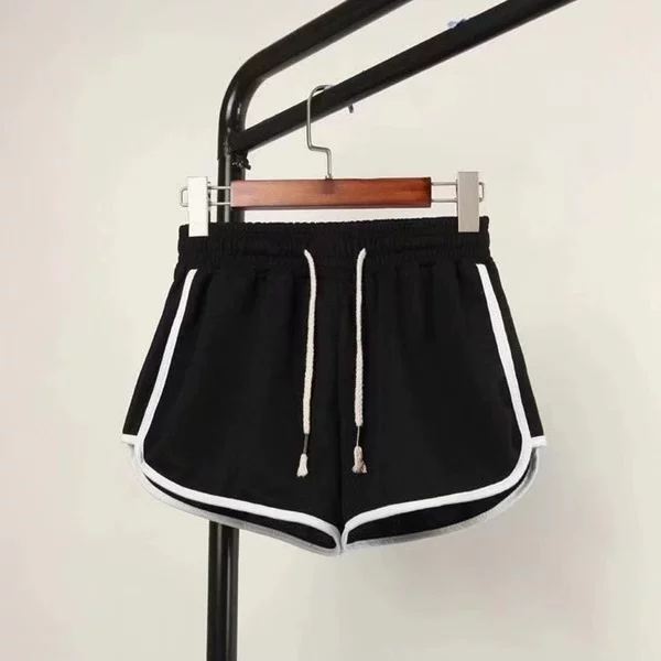Black trousers, drawstring