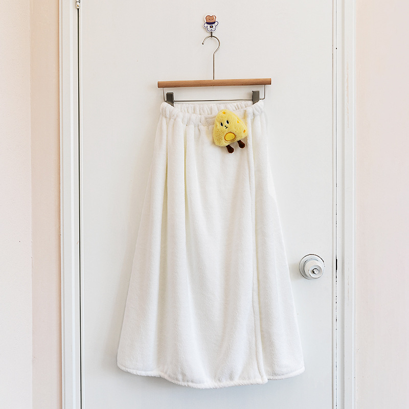 Cartoon quick dry bath towel with velcro