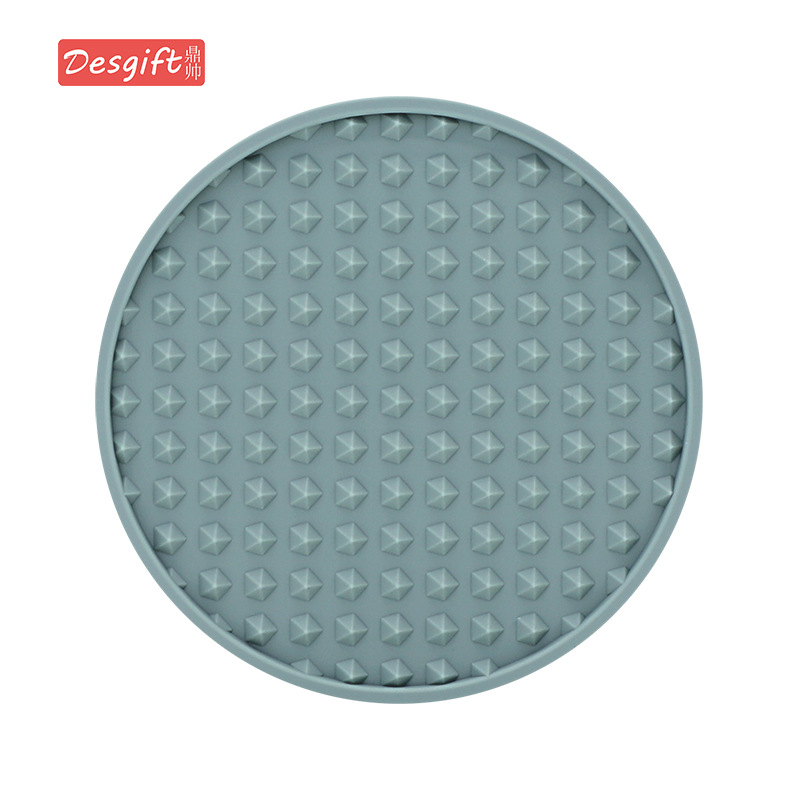 Pentagram posavasos resistente al calor posavasos alimentos grado silicona Morandi color 10cm ronda posavasos logotipo imprimible