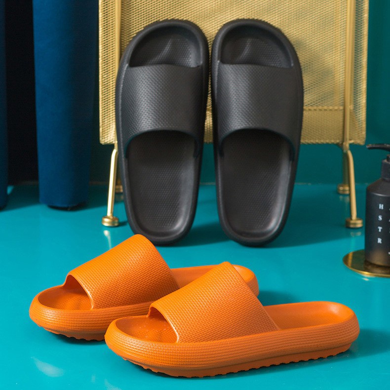 Thick bottom shit feeling eva slippers women's household summer couples indoor non-slip deodorant home sandals and slippers men's wholesale