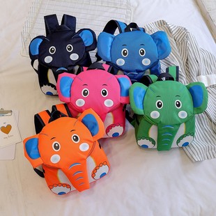 Cross-Border Cartoon Children's Schoolbags, Kindergarten, Large, Medium and Small Classes Backpacks, Male and Female Babies, Cute Elephant Backpacks, Parent-Child