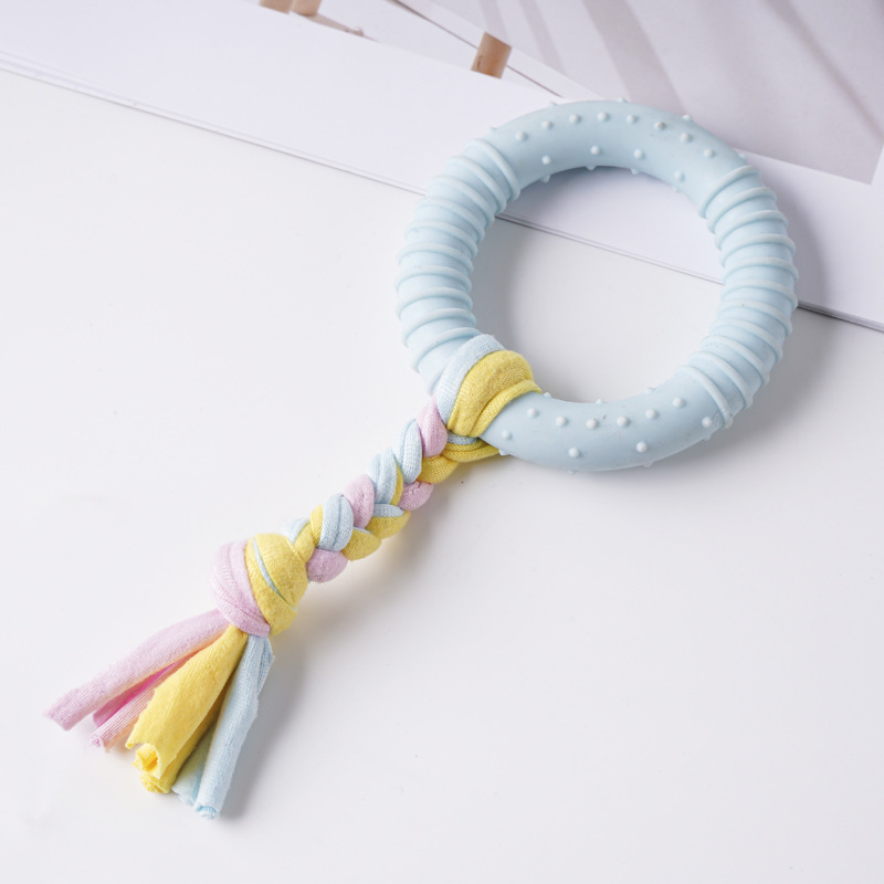 Juguete para mascotas de TPR de gran venta transfronterizo, palo de dentición para perros para entretenimiento, juguete de autoentretenimiento para cachorros duradero y resistente a las mordidas.