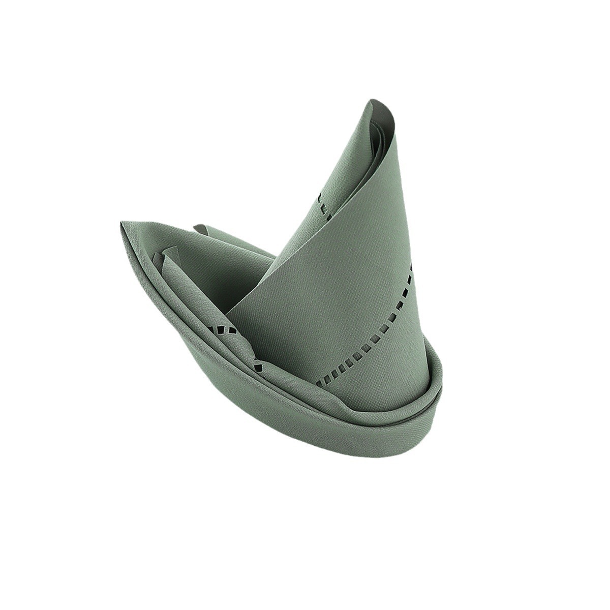 Servillas de poliéster y algodón tela de boca encaje hueco restaurante de alta calidad hotel plegable almohadilla de té decoración de boda