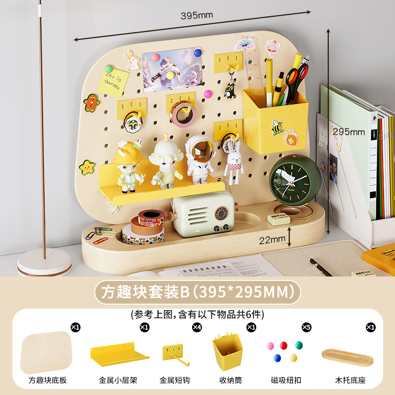Escritorio, agujero, tablero, estante, vertical, sin perforación, hogar, escritorio de aprendizaje para niños, estación de trabajo, almacenamiento y acabado de escritorio