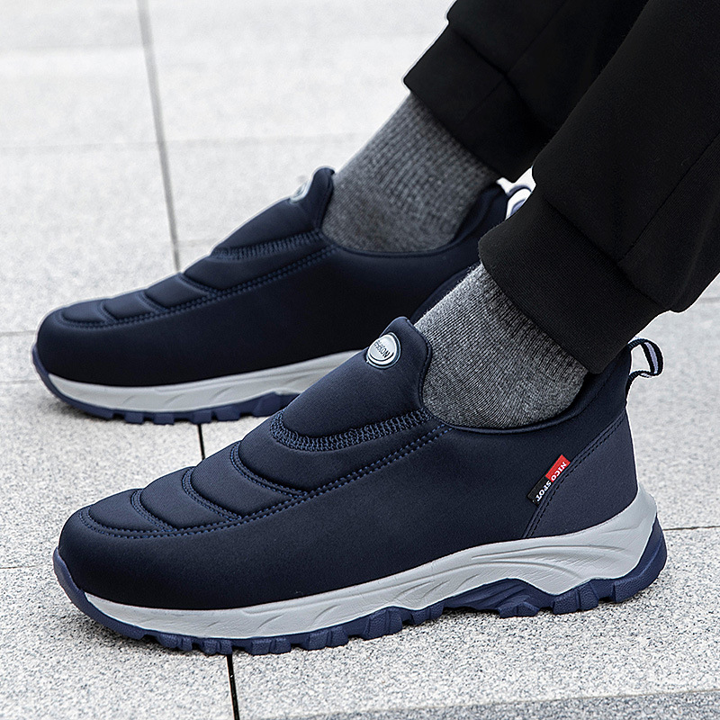 Zapatos para hombres de edad avanzada ensanchados y altos zapatos para caminar parejas de un pie zapatos antideslizantes de papá un cabello