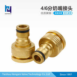 4分6分内牙奶嘴接头 带组件园林水管连接器