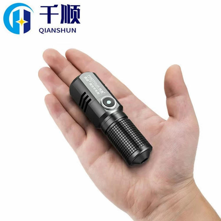 Трансграничный фонарик P50, супер яркий портативный мини-перезаряжаемый наружный светильник дальнего действия, бытовой светильник Type-c