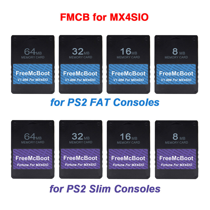 PS2 MX4SIO SD Card Free MCboot Program Card Thickness Machine V1.966/thin Machine Fortuna Adapter