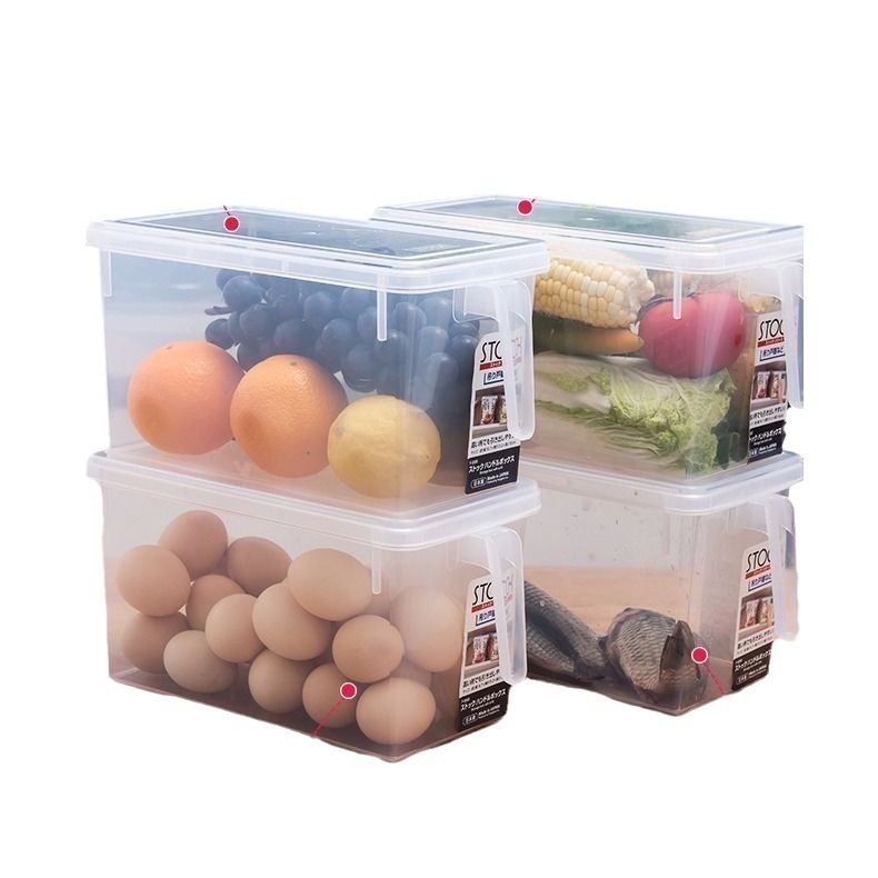 Mango Caja de almacenamiento de refrigerador Caja de conservación de frutas y melones Caja de almacenamiento de refrigerador Caja de almacenamiento de gran capacidad para alimentos de frutas y verduras de cocina