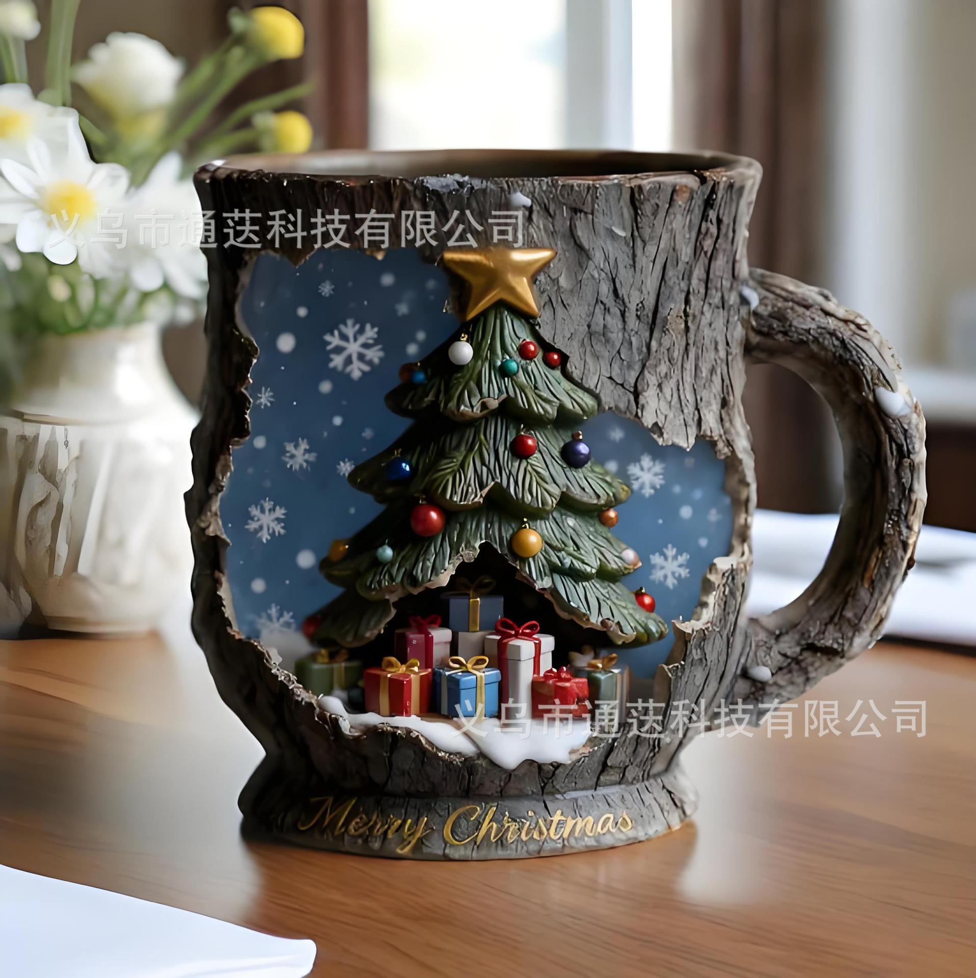 Taza de árbol de Navidad (11*8*8,5 cm/223 g)
