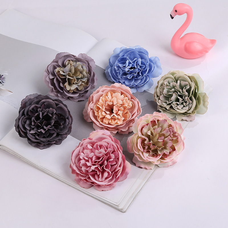 시뮬레이션 장미 도매 웨딩 강당 사진 가짜 꽃 소품 색상 실크 꽃 호텔 레스토랑 시뮬레이션 꽃 장식